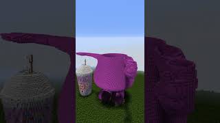 Giant Grimmace Shake Minecraft Building Timelapse