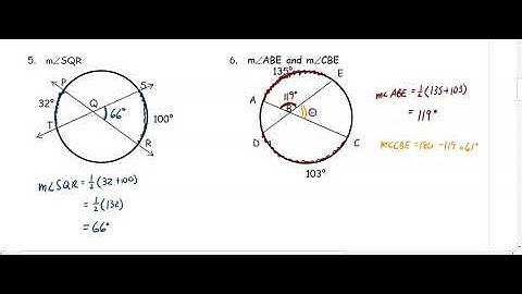 U11D4- Angles with Vertex On, Inside, or Outside the Circle