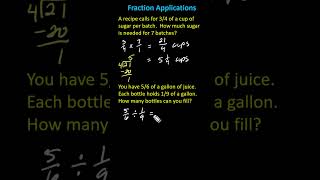Applications: Multiplying and Dividing Fractions (7NSA2)