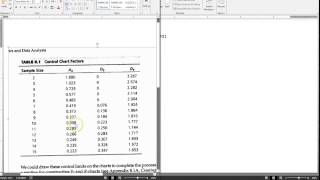 screencast quality control chart limits