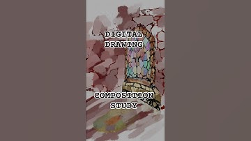 perspective drawing windows with stained glass