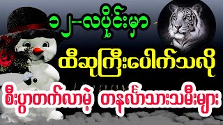 တနင်္လာသားသမီးများအတွက် ဒီဇင်ဘာ ၁၂လပိုင်း တားရော့ဟောစာတမ်း
