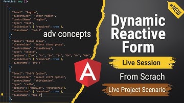 Angular Dynamic Reactive Forms | Generate Forms from JSON | Full Tutorial