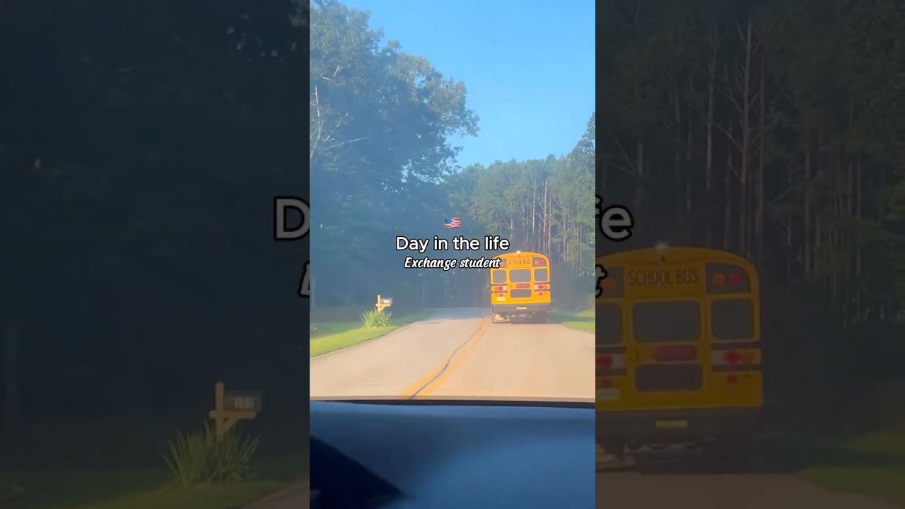 A day in an American high school - exchange student edition 🏫 #highschool #dayinthelife #students