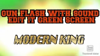 Gun Bullet Flash With Sound Effect Of 12 Ga Shotgun Green Screen By Modern King
