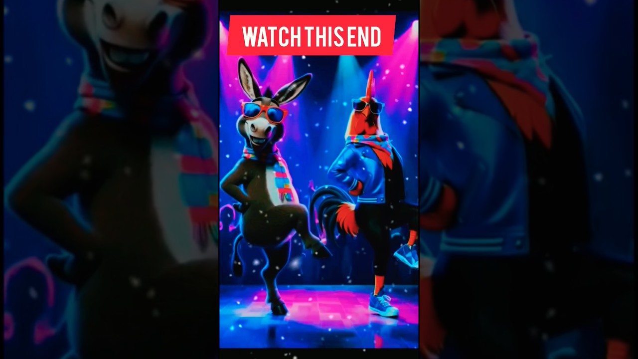 Funny Chicken & Donkey Dance 🐔🐴 | Epic Animal Dance Show 2025 | Hilarious Farm Party!