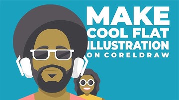 Make Cool Flat Illustration on CorelDraw 2020