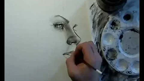 Ben DeLuca Watercolor Time Lapse Portrait Painting