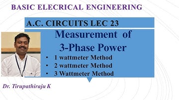 BEE 223  Measurement of 3  phase power