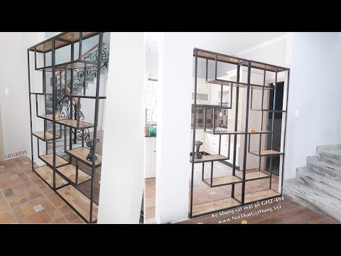 Video Ảnh thực tế: Kệ trang trí khung sắt sơn tĩnh điện mặt... - youtube