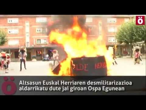 #Ospa14 Euskal Herriko desmilitarizazioaren aldeko eguna ospatu da Altsasun