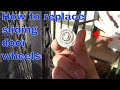 How to replace sliding screen door roller wheels  remove and install