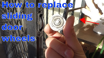 How to replace sliding screen door roller wheels - remove and install