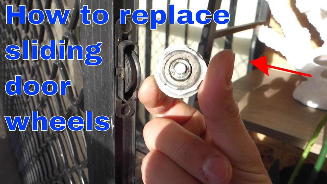 Replace Sliding Glass Patio Door Wheels, How To Replace Wheels On Sliding Glass Door