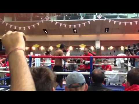 David Haye open training session