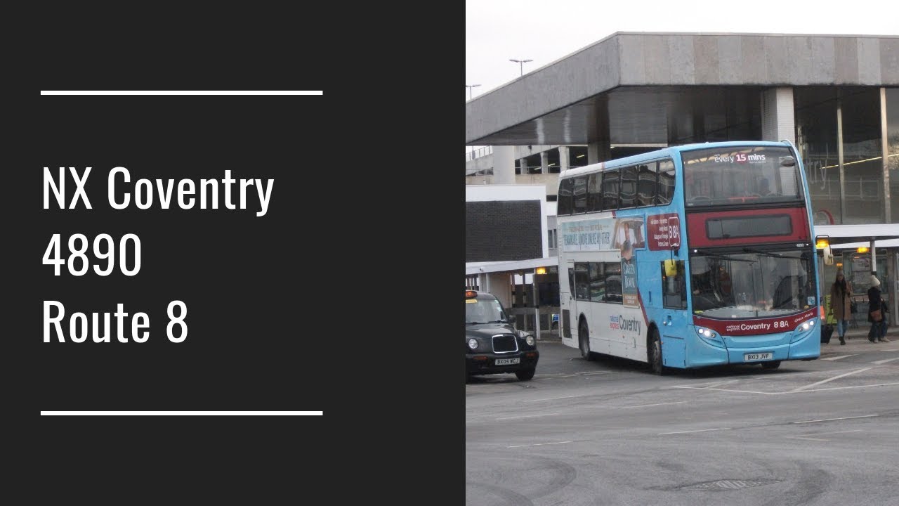 National Express Coventry Route 8 Enviro 400 [4890] [HD] YouTube