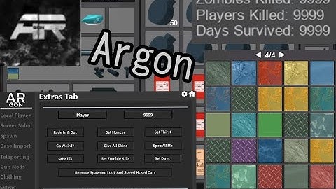 Argon Showcase / best apocalypse rising script / weapon skin and stats exploits Roblox
