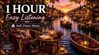 The Vintner's River 🍷 Soft Piano for Reading, Relaxing & Wine Evenings | Cozy Elsewhere | 1 Hour