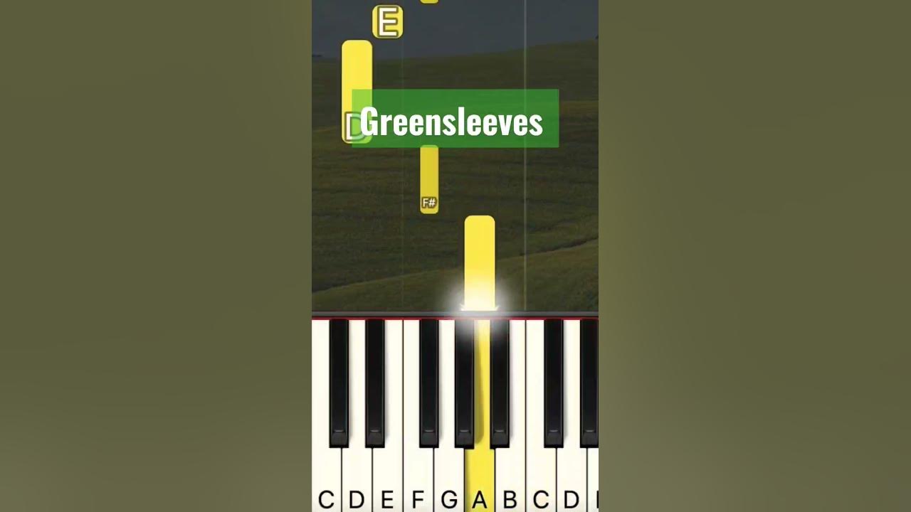 Greensleeves| Easy Piano Tutorial #pianotutorial #shorts