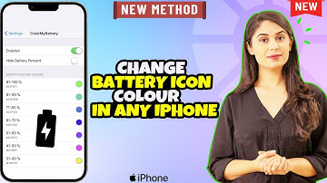 How to Change Battery icon Colour in any iPhone 2025