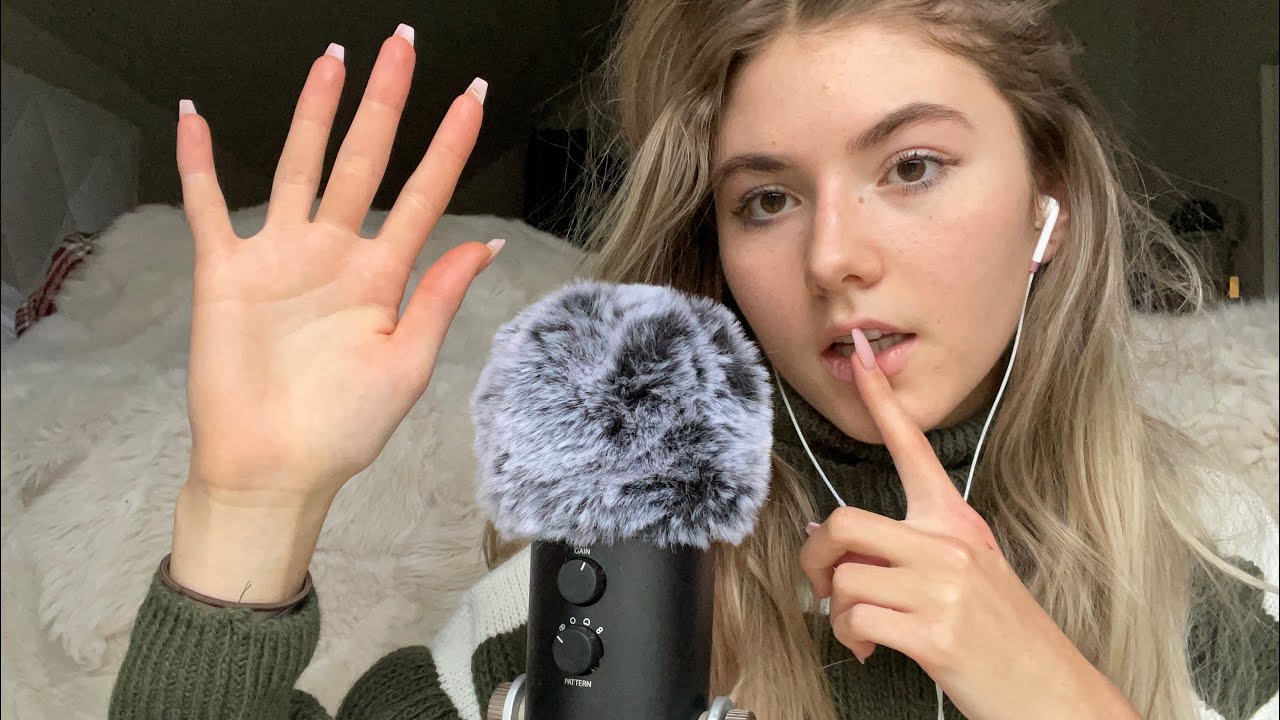 ASMR-Slooowly counting you to sleep😴 [Inaudible/Hand Movements] German/Deutsch