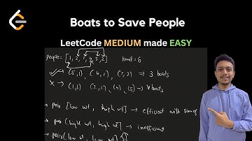 881. Boats to Save People | LeetCode Daily Challenge | LeetCode POTD