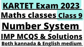 Tet Paper 1 & 2 Mathematics Number System IMP Topics & Solutions #kartetexam2023 #tet2023 #Tetmaths