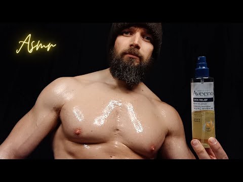 ASMR Relaxing Lotion Sounds With The Most Ridiculous Amount Of Body Oil Ever