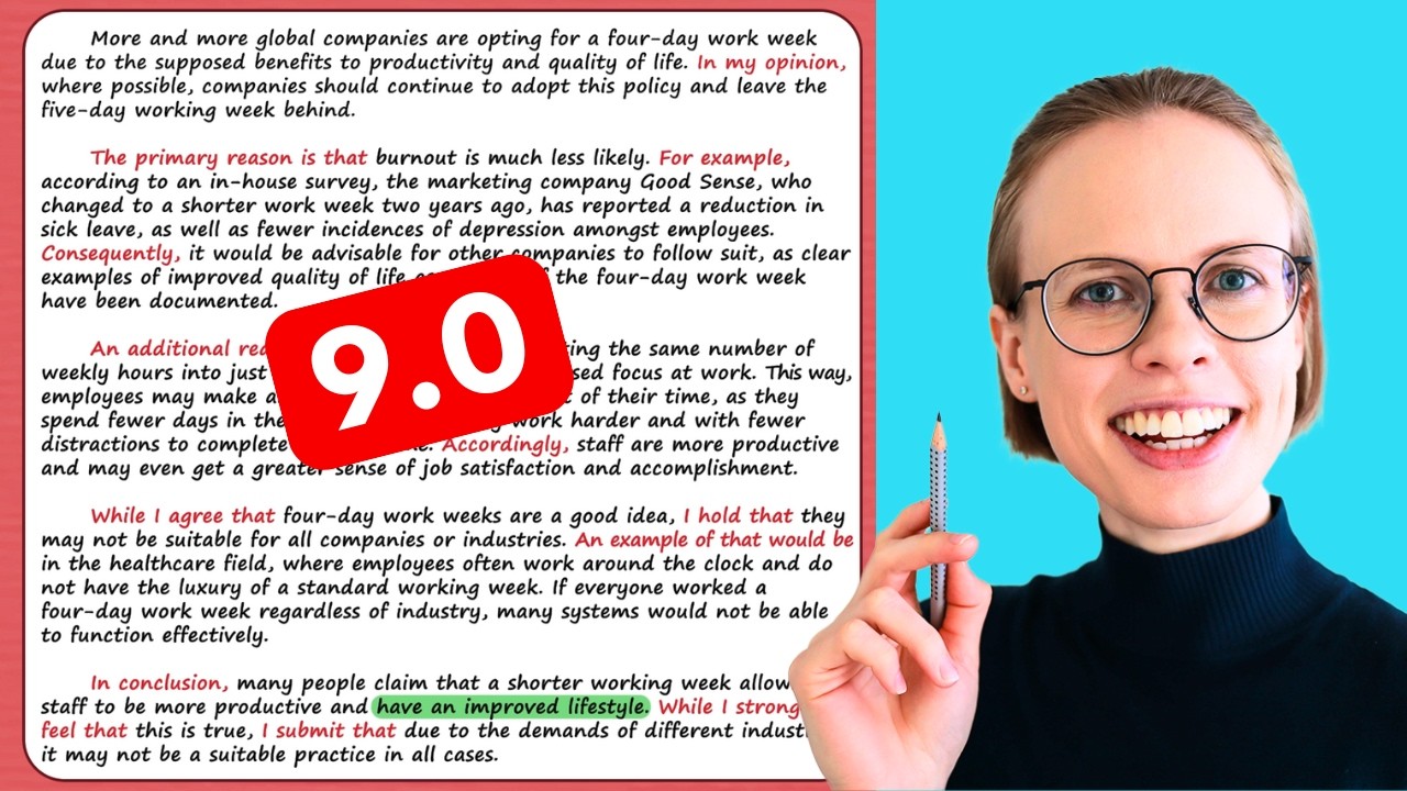 IELTS Writing 2 Opinion Essay | Band 9 Structure + Examples