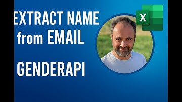 Extract Names from Email Addresses in Excel