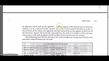 Tips TOEFL: Skill 13 - Use Reduced Adjective Clause Correctly (LONGMAN)