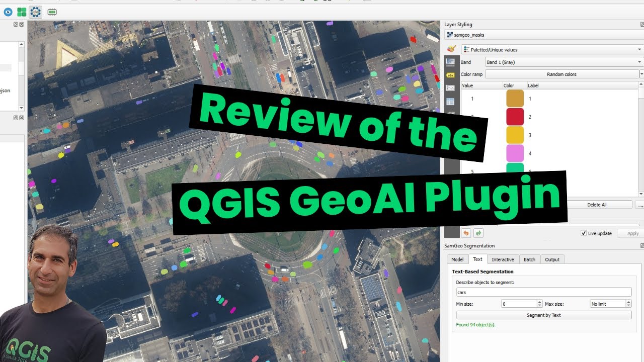 Обзор плагина QGIS GeoAI