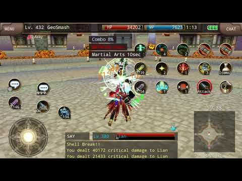 Iruna Online - Hybrid Geo Monk vs Lian Lv380 @hongphuc1730