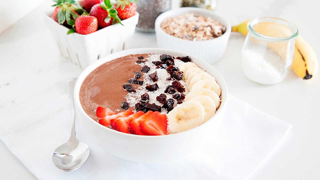 Super easy protein smoothie bowl made with @ninjakitchenau Power Blend, Protein Smoothie