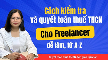 Cách kiểm tra và quyết toán Thuế TNCN cho Freelancer từ A-Z
