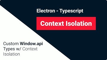 How To Expose [Types & Namespaces] Inside Electron & Typescript