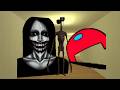 Siren Head, Kuchisake Onna And Scary Among Us Nextbot in The Hole Nextbot Gmod