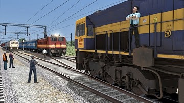 Three Trains at Same track Due Signal Fault | Emergency Stops :- Train Simulator