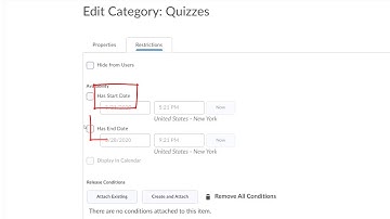 D2L Gradebook Categories and Items