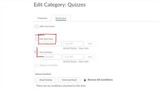 D2L Gradebook Categories and Items