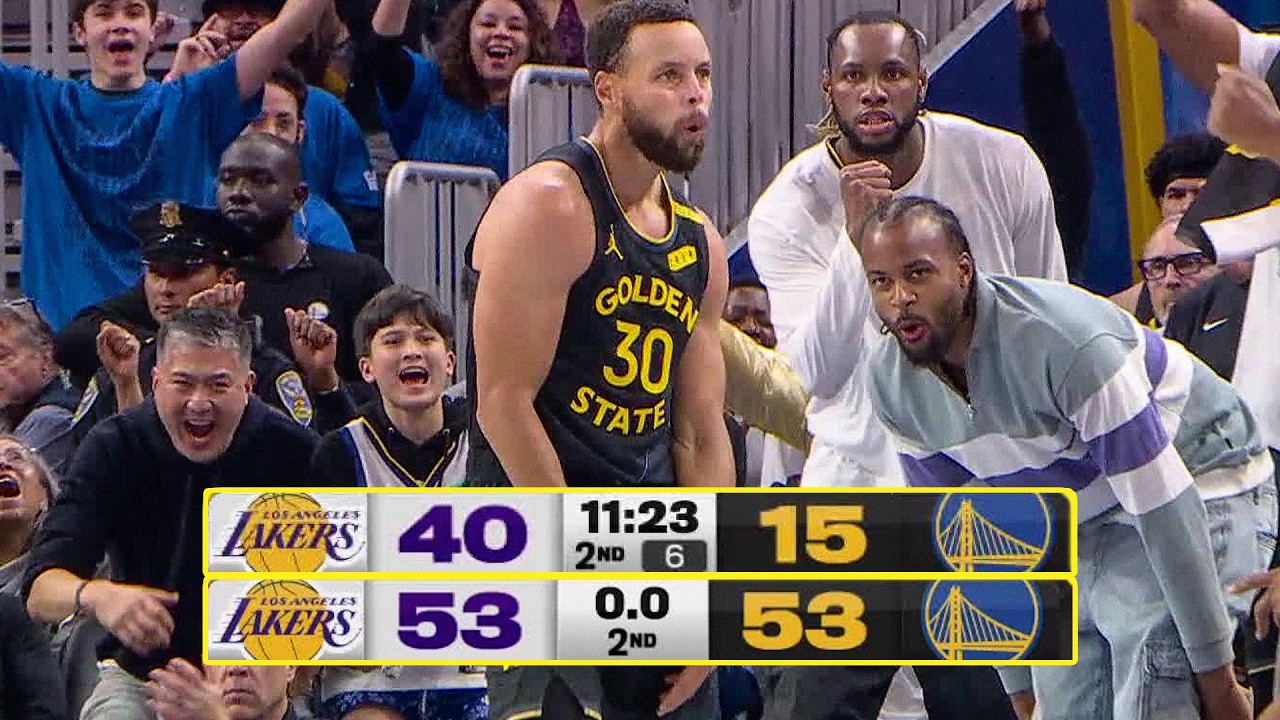 Warriors HISTORIC 25 PT First Half Comeback vs Lakers EMIRATES NBA CUP October 30 2026