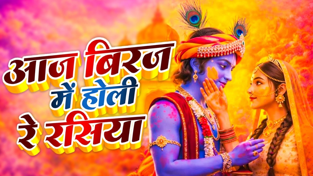 #video Aaj Biraj Mein Hori Re Rasiya Krishna Bhajan आज बिरज में होरी रे रसिया 2025