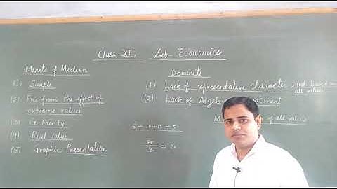 Merit and demerit of median