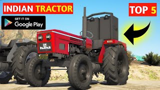 TOP 5 INDIAN TRACTOR GAMES 2024 // BEST INDIAN  TRACTOR GAMES 2024 #youtube #tractor #farming screenshot 2