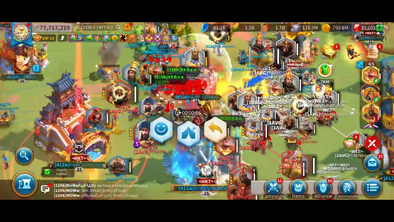 Heroic Anthem KvK 1412 vs 1307 - Pass 4 open and bloody fights everywhere!