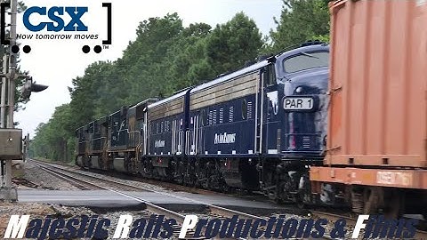 CSXT Q409-27 Heads SB W/PAR 2 & PAR 1 FP9 Trailing W/CSX 3074 ES44AC ES40DC & 4541 SD70MAC Up Front