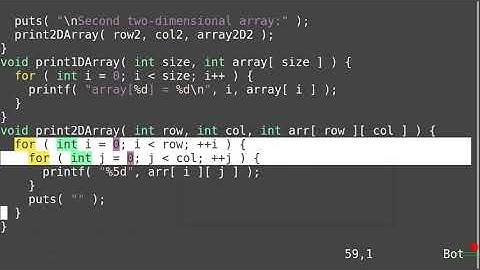 Variable length array in C programming