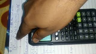 Eigen value by fx- 991ES +plus 2nd edition.