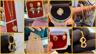 D Earrings Design 2026 D Rings D Tops D Pendant Set D Chain
