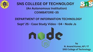 Node JS - Case Study | Web Technology | SNS Institutions